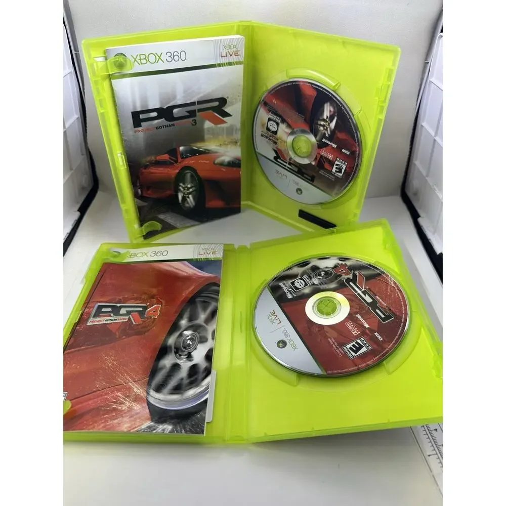 Xbox 360 Racing Lot CIB Complete Project Gotham Racing 3 4 Retro Gaming Vintage